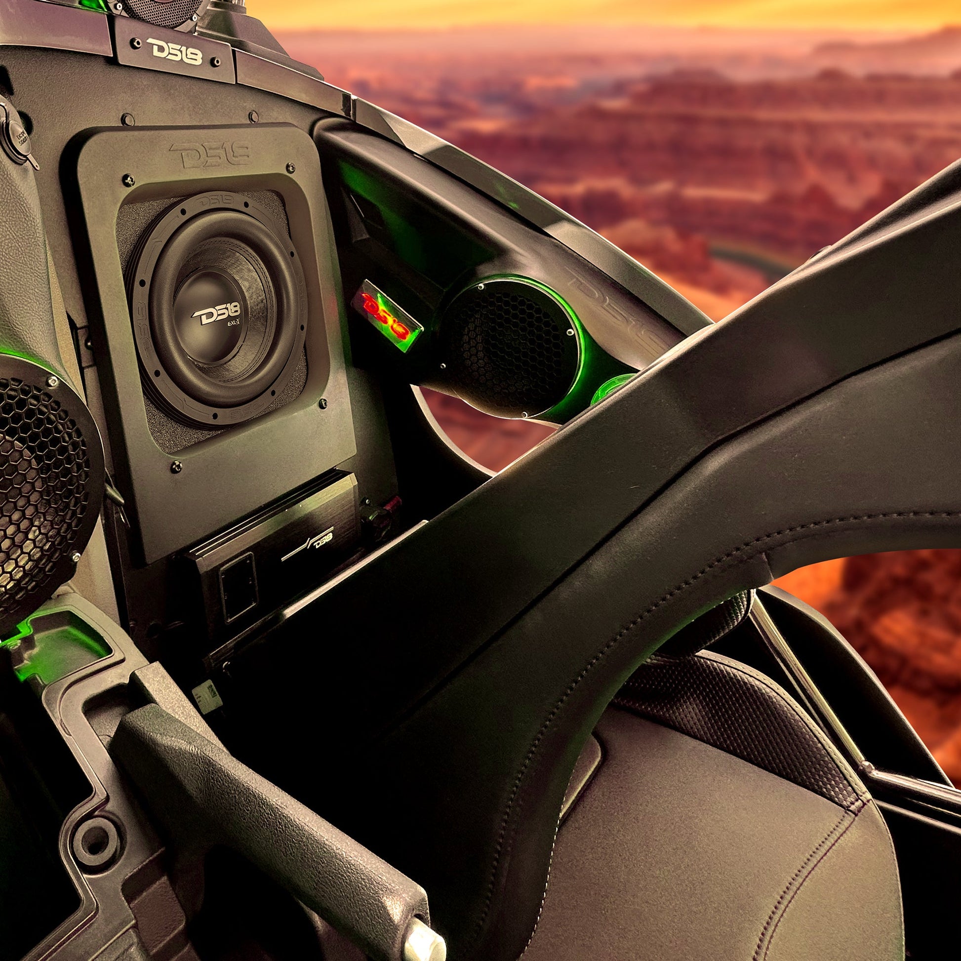 Polaris Slingshot Loaded Rear Sealed 10" Subwoofer Enclosure | Fits Either Passenger or Driver Side | 2015 - Current.