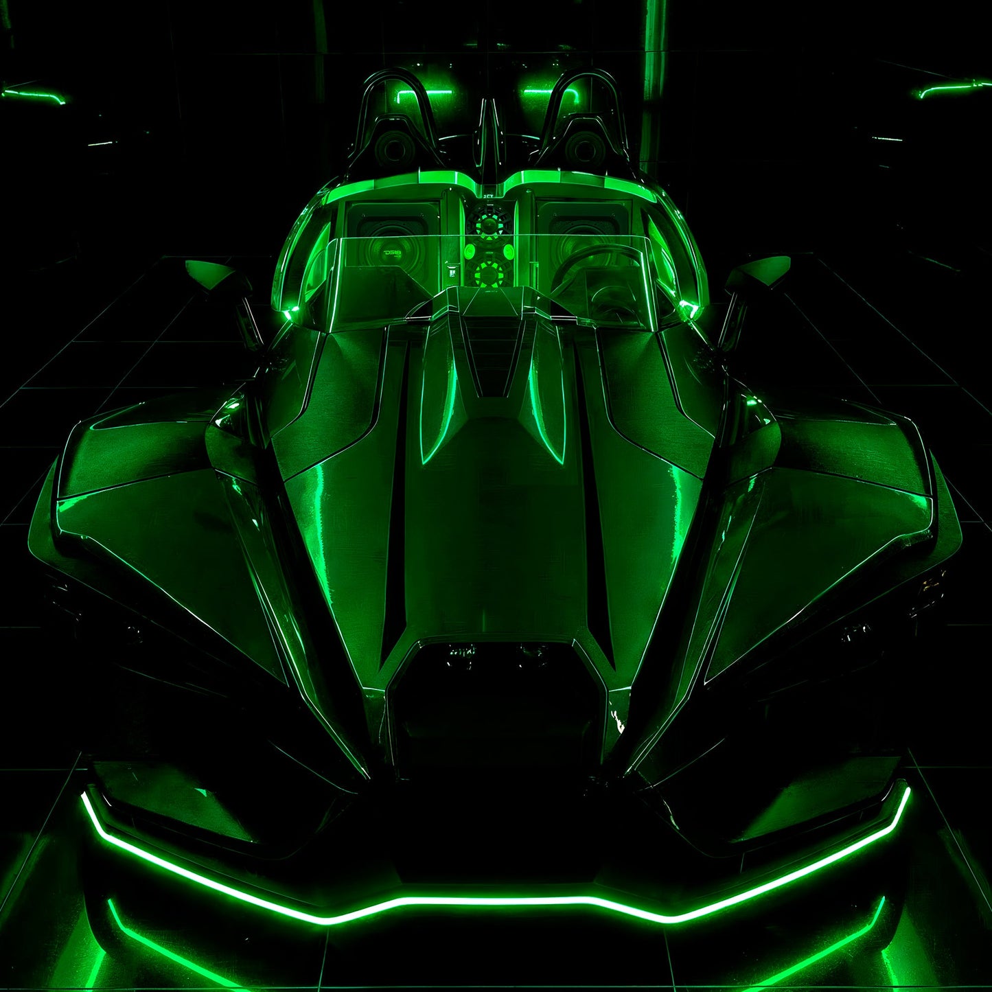 Polaris Slingshot Loaded Rear Sealed 10" Subwoofer Enclosure | Fits Either Passenger or Driver Side | 2015 - Current.