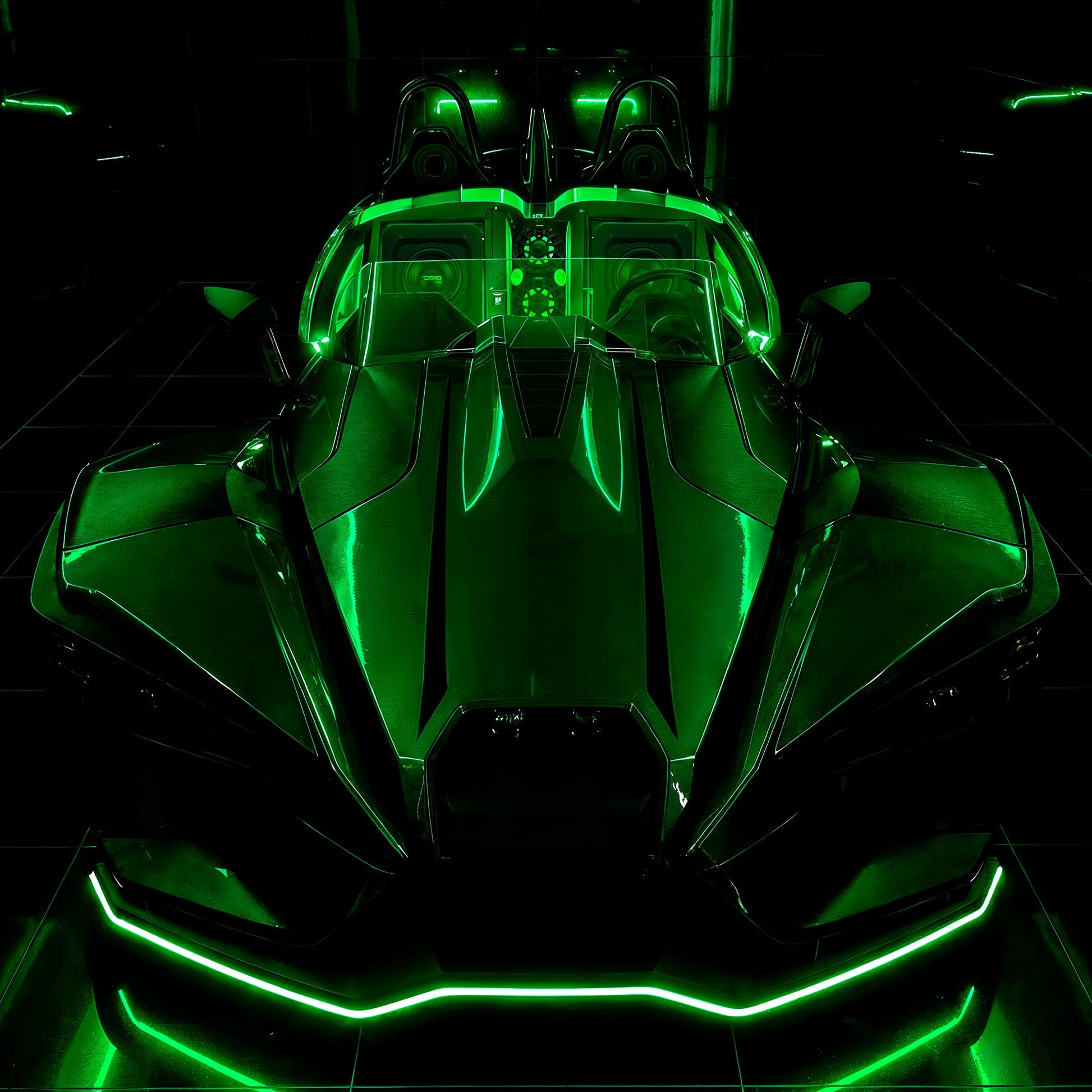 Polaris Slingshot Loaded Rear Sealed 10" Subwoofer Enclosure | Fits Either Passenger or Driver Side | 2015 - Current.