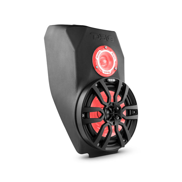 Polaris Slingshot Water Fall Center Console 1 X 8" Enclosure With NXL-8/BK and PRO-TW1L | 2015 - 2019.