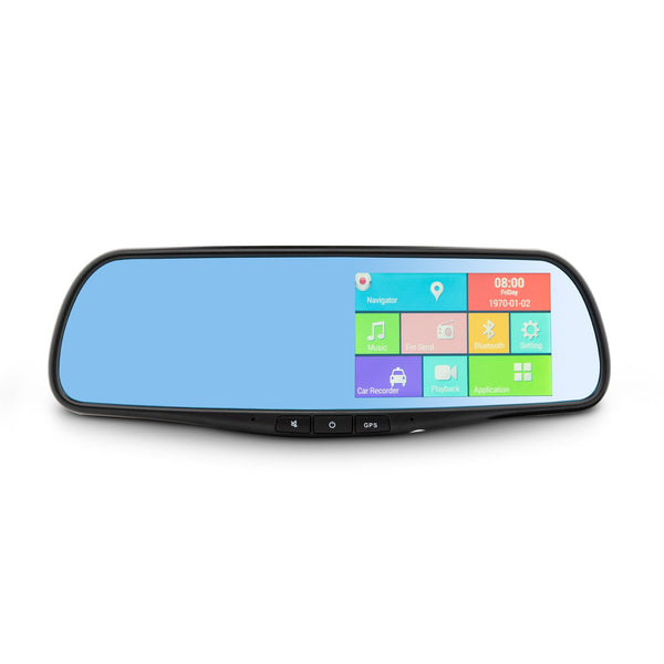 DS18 SMARTEAGLE/S Rearview Smart Mirror with 4.3" HD LCD Touch Screen with Android 1080p Dash Cam Recorder, Special Mount.