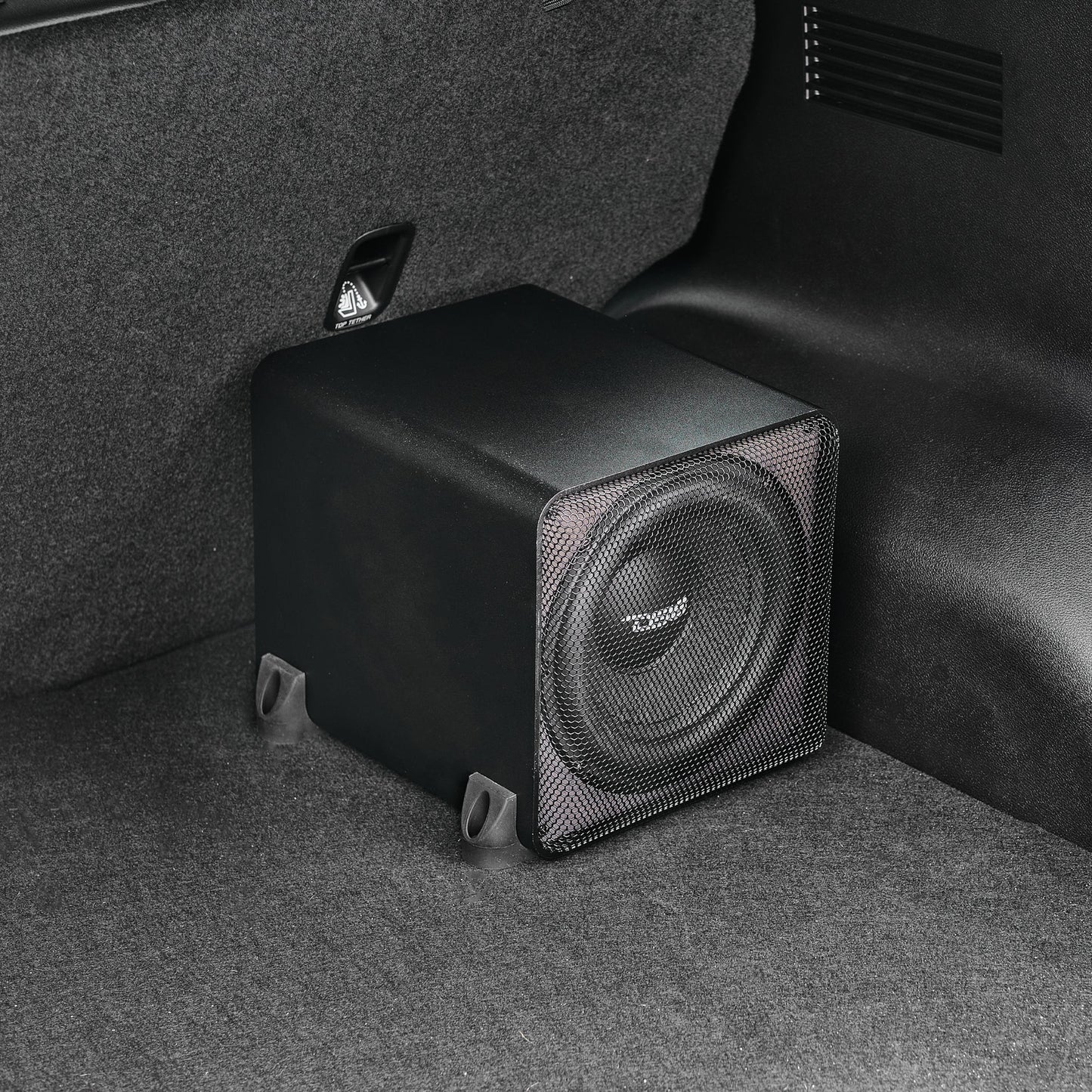 Dual 8" Loaded Amplified High End Aluminum Subwoofer Enclosure 300 Watts Rms.