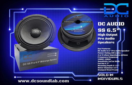 DC Audio SS 6.5" Full Range Pro Audio.