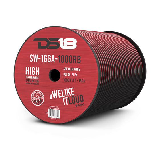 16-GA Speaker Wire 1000 Feet - Red.