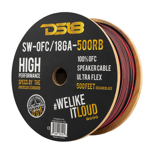 18-GA OFC 100% Copper Speaker Wire 500 Feet.