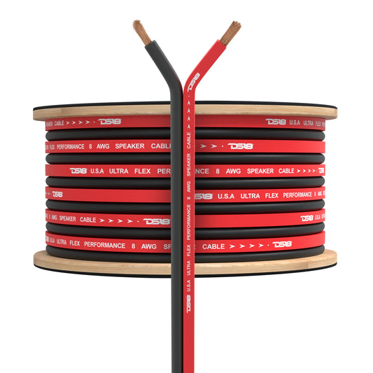 8-GA OFC 100% Copper Speaker Wire 100 Feet.