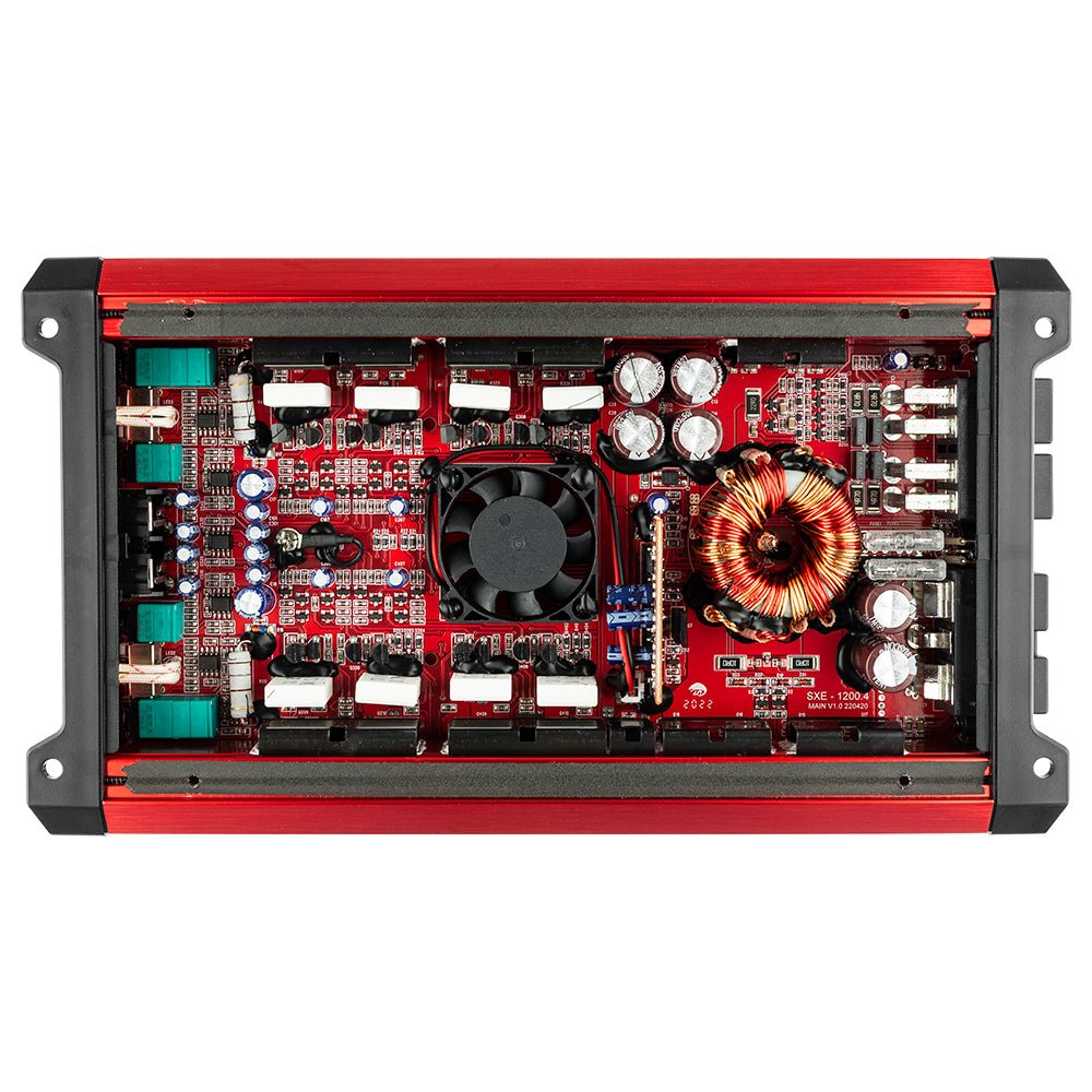 SXE Class A/B 4-Channel Full-Range Amplifier 4 x 60 RMS @ 4-Ohm 1200 Watts.