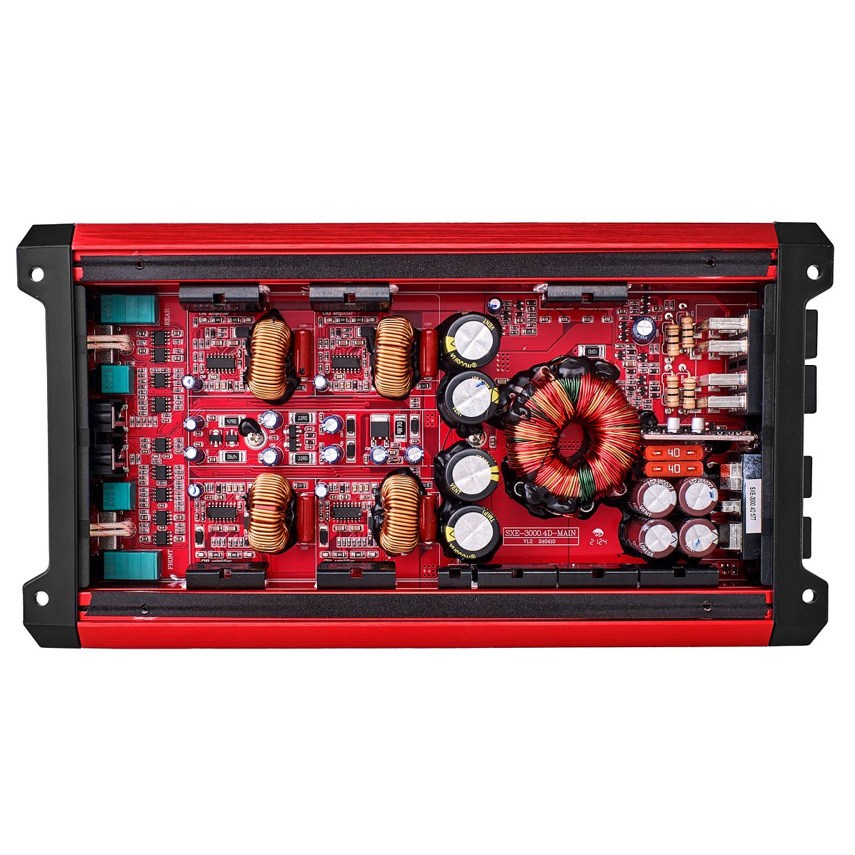 SXE Class D 4-Channel  Full-Range Amplifier 4 x 200 RMS @ 4-Ohm 3000 Watts.