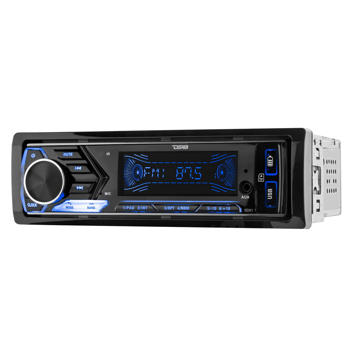 Single-DIN Digital Media Receiver Mech-Less Player, Bluetooth, Dual USB ,7 Volt Preouts.