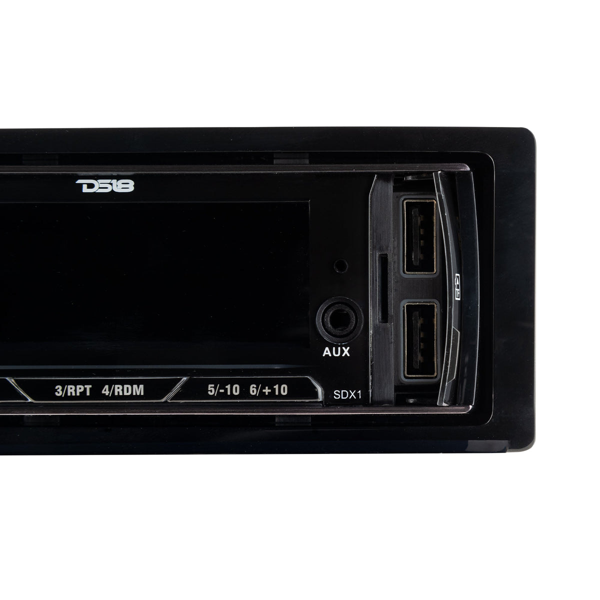 Single-DIN Digital Media Receiver Mech-Less Player, Bluetooth, Dual USB ,7 Volt Preouts.