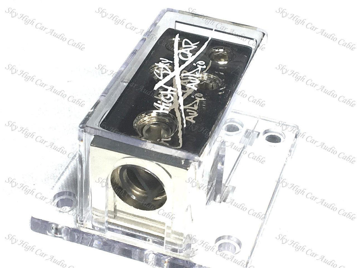 Sky High Car Audio 1/0 to (4) 4 Gauge Distribution Block - Sold by Audio Sellerz