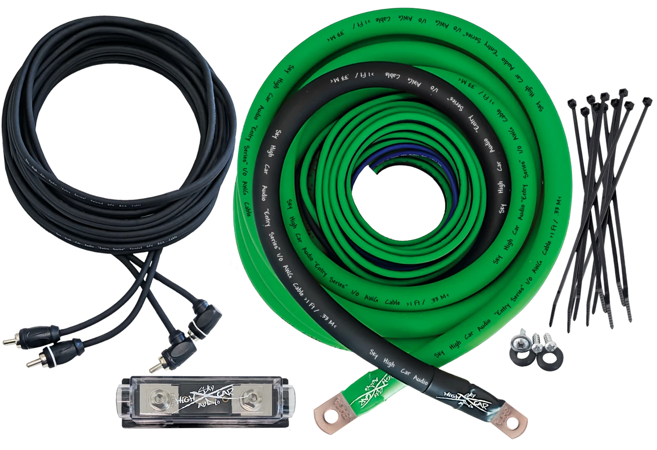 Sky High Car Audio CCA 1/0 E-Series Amp Kit - Audio Sellerz