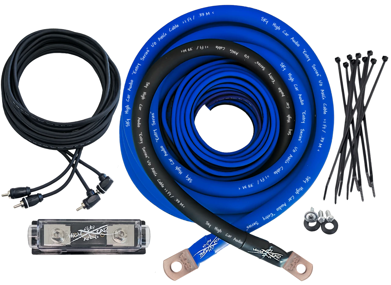 Sky High Car Audio CCA 1/0 E-Series Amp Kit - Audio Sellerz