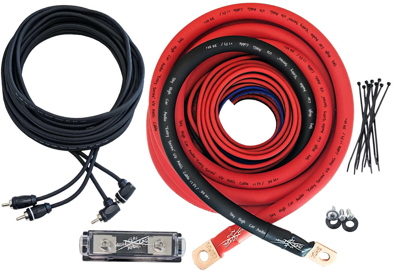 Sky High Car Audio CCA 1/0 E-Series Amp Kit - Audio Sellerz