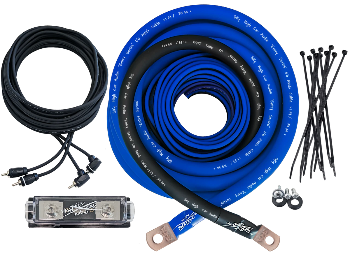 Sky High Car Audio CCA 1/0 E-Series Amp Kit - Sold by Audio Sellerz