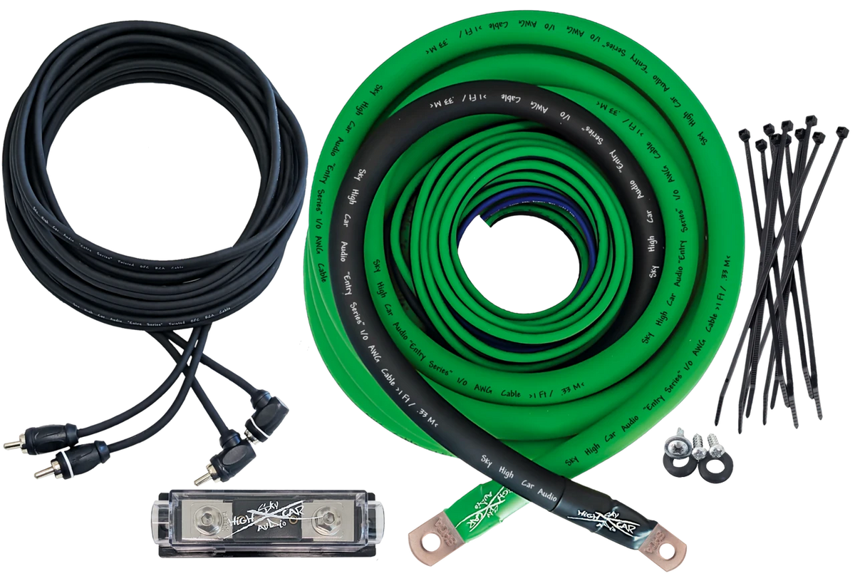 Sky High Car Audio CCA 1/0 E-Series Amp Kit - Sold by Audio Sellerz
