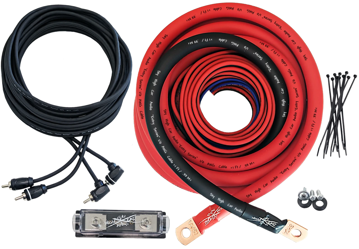 Sky High Car Audio CCA 1/0 E-Series Amp Kit - Sold by Audio Sellerz