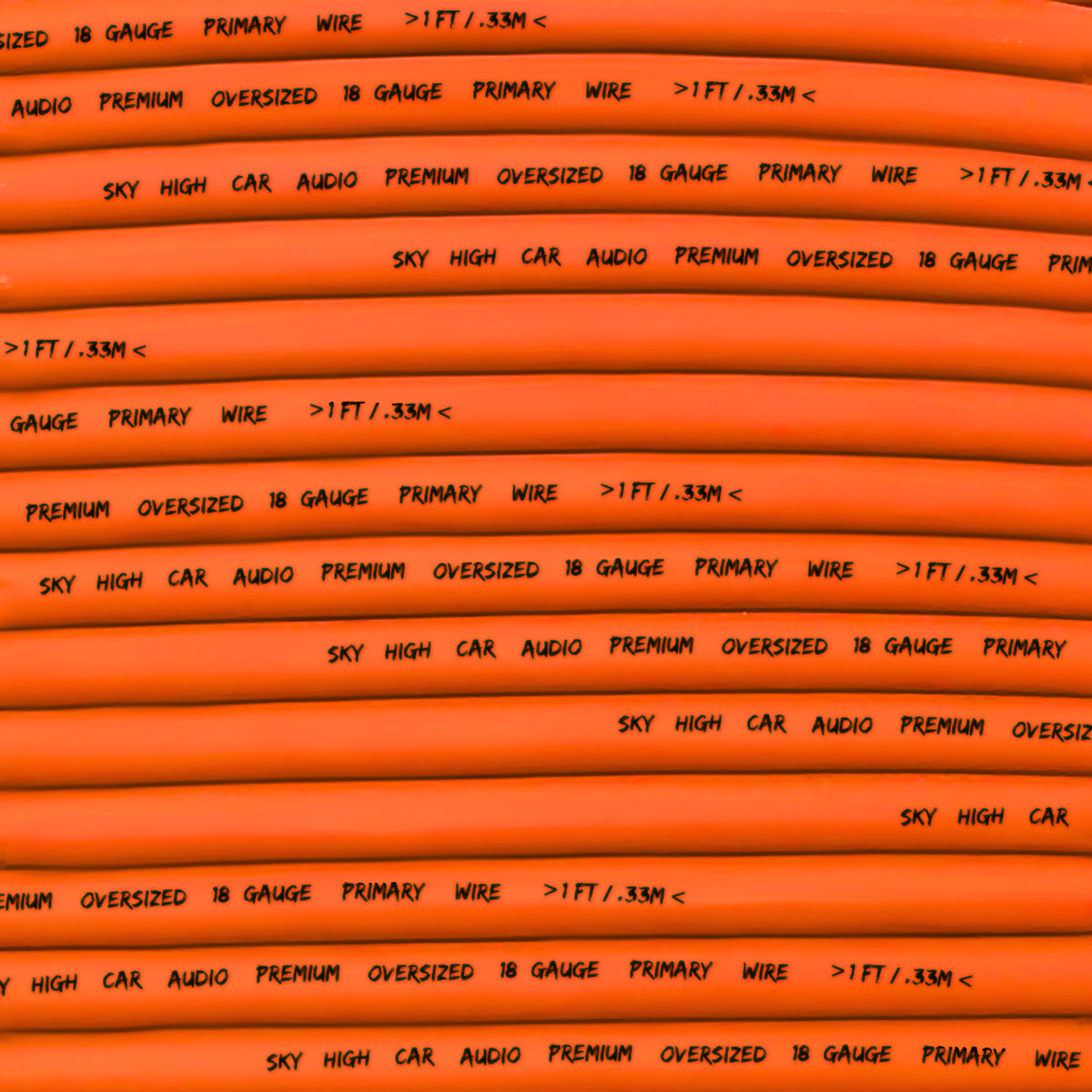 Sky High Car Audio CCA 18 Gauge Primary Wire – 500ft Spool - Sold by Audio Sellerz