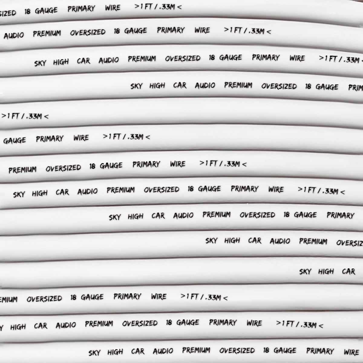 Sky High Car Audio CCA 18 Gauge Primary Wire – 500ft Spool - Sold by Audio Sellerz