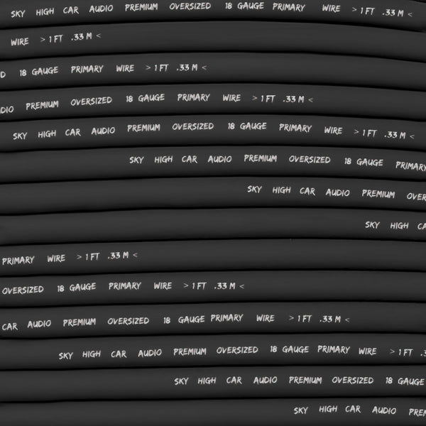 Sky High Car Audio Primary Wire 500ft | CCA 18 Gauge