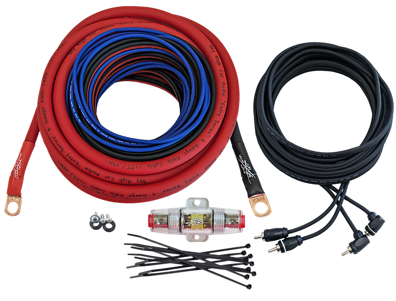 Sky High Car Audio CCA 4 Gauge E-Series Amp Kit - Audio Sellerz