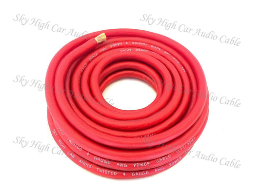 Sky High Car Audio CCA 4 Gauge Power Wire – 100ft Spool - Sold by Audio Sellerz
