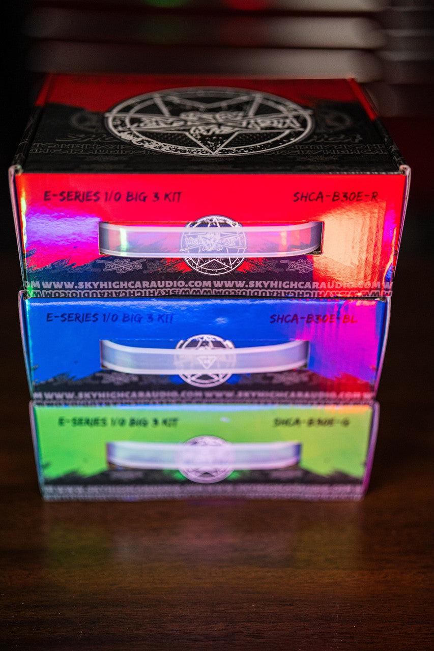 Sky High Car Audio E-Series 1/0 CCA Big 3 Upgrade Kit - Audio Sellerz