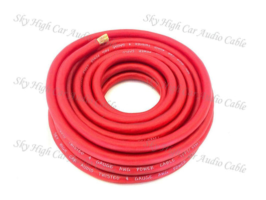 Sky High Car Audio OFC 4 Gauge Power Wire – 100ft Spool - Sold by Audio Sellerz