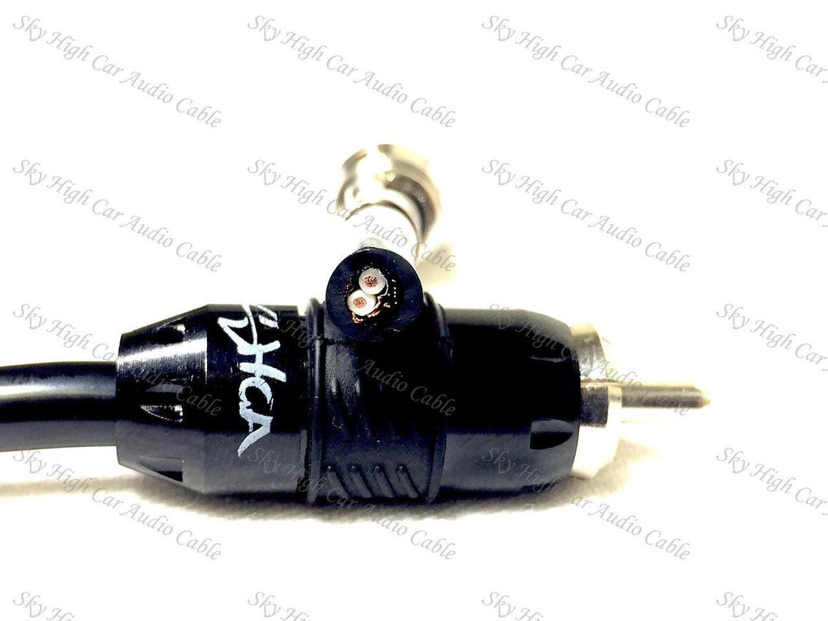 Sky High Car Audio Premium 2-Channel RCA Cables – 1.5ft to 20ft OFC - Sold by Audio Sellerz