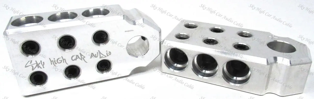 Sky High Car Audio SAE 1/0 6 Input Set Screw Battery Terminal - Sold by Audio Sellerz