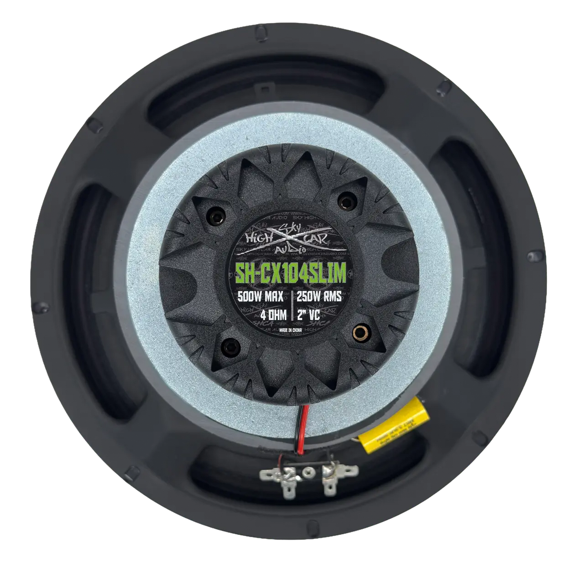 Sky High Car Audio SH-CX104SLIM 10" Slim Coaxial Speaker with Compression Driver Horn - Sold by Audio Sellerz