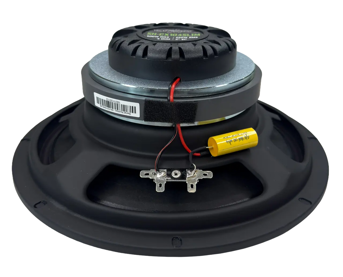 Sky High Car Audio SH-CX104SLIM 10" Slim Coaxial Speaker with Compression Driver Horn - Sold by Audio Sellerz