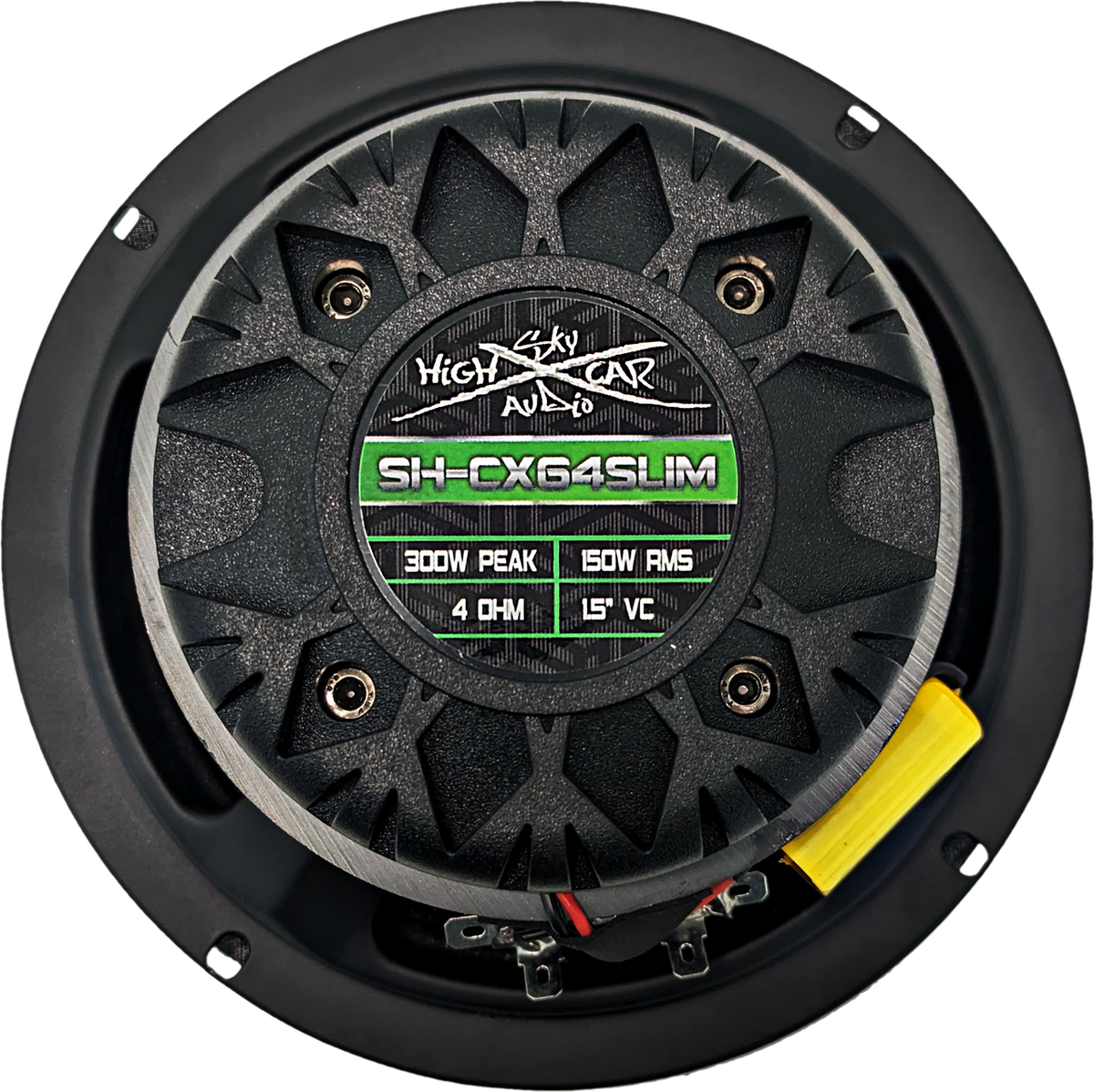 Sky High Car Audio SH-CX64SLIM 6.5” Slim Coaxial Speaker with Compression Driver Horn – Single - Sold by Audio Sellerz