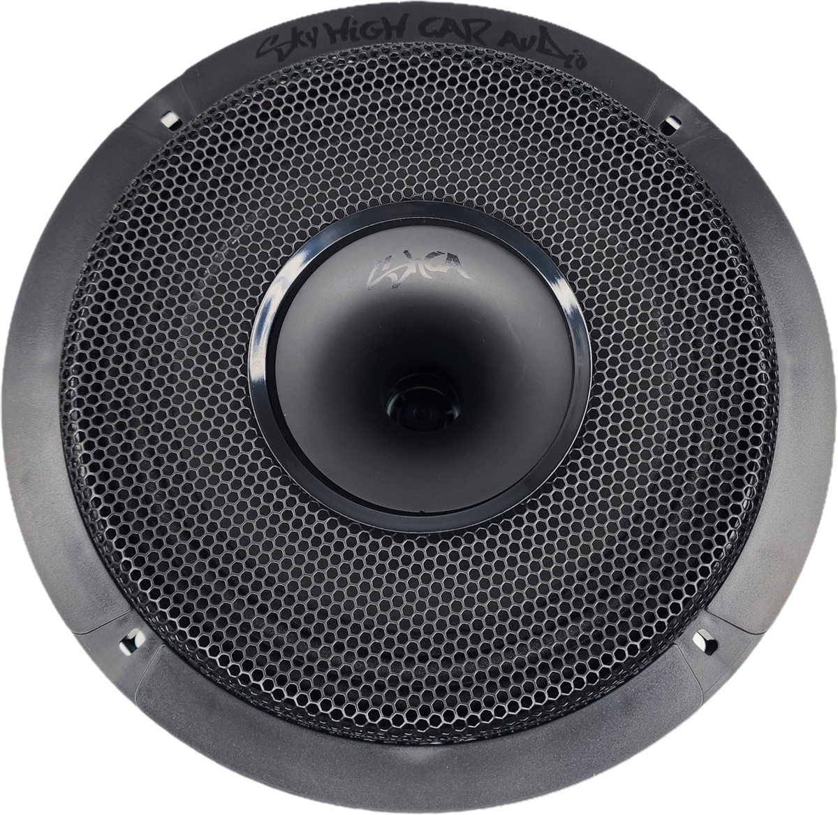 Sky High Car Audio SH-CX84SLIM 8” Slim Coaxial Speaker with Compression Driver Horn – Single - Sold by Audio Sellerz