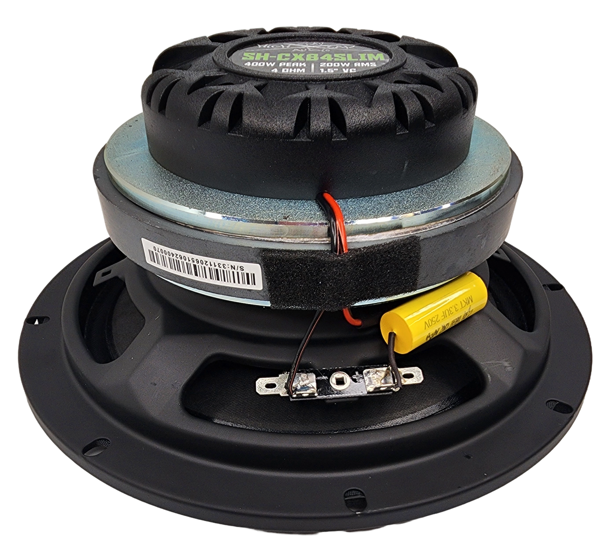 Sky High Car Audio SH-CX84SLIM 8” Slim Coaxial Speaker with Compression Driver Horn – Single - Sold by Audio Sellerz