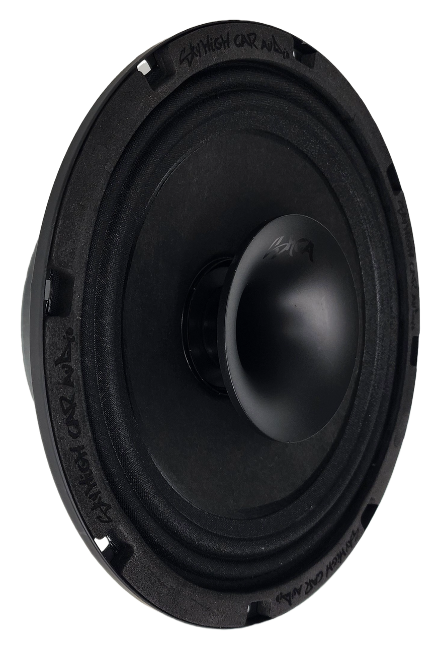 Sky High Car Audio SH-CX84SLIM 8” Slim Coaxial Speaker with Compression Driver Horn – Single - Sold by Audio Sellerz