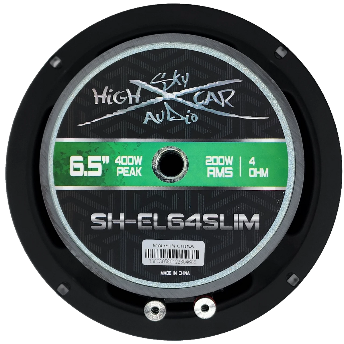 Sky High Car Audio SH-EL64SLIM 6.5" Slim Midrange Loudspeaker – 200W RMS 4 Ohm Single Speaker - Sold by Audio Sellerz