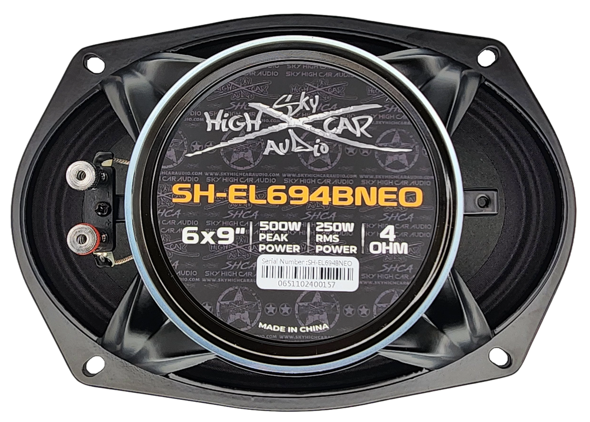 Sky High Car Audio SH-EL694BNEO 6x9” Neodymium Bullet Midrange Loudspeaker (Single) - Sold by Audio Sellerz