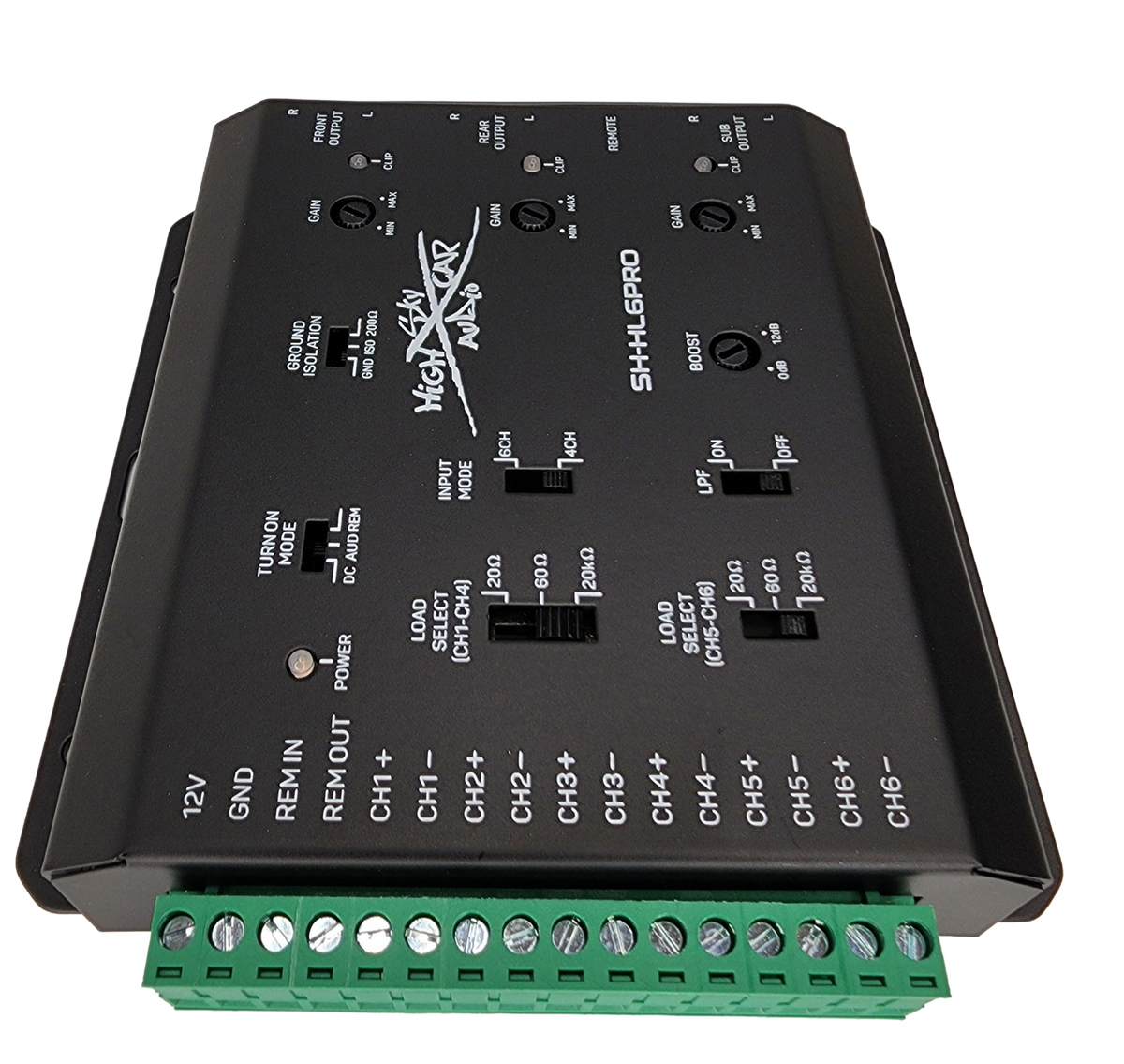 Sky High Car Audio SH-HL6PRO 6-Channel Hi to Low Converter with Remote Bass Control - Sold by Audio Sellerz