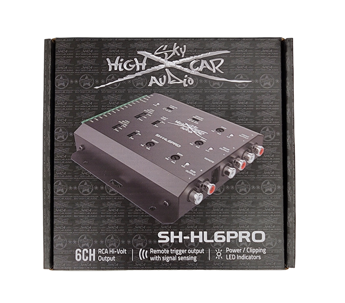Sky High Car Audio SH-HL6PRO 6-Channel Hi to Low Converter with Remote Bass Control - Sold by Audio Sellerz