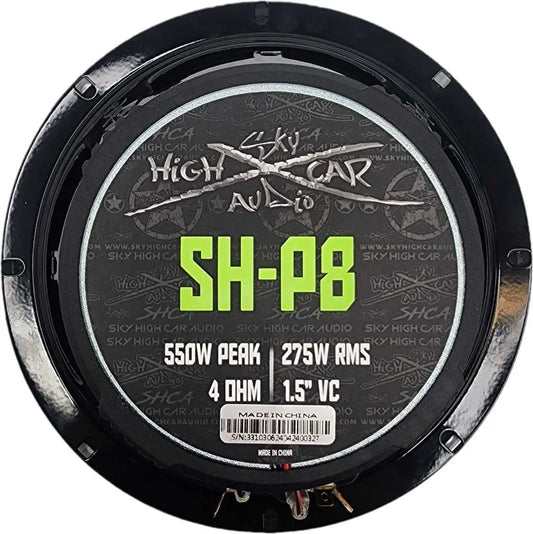 Sky High Car Audio SH-P8 8” COAXIAL MID-RANGE LOUDSPEAKER WITH 1" BULLET TWEETER - Audio Sellerz