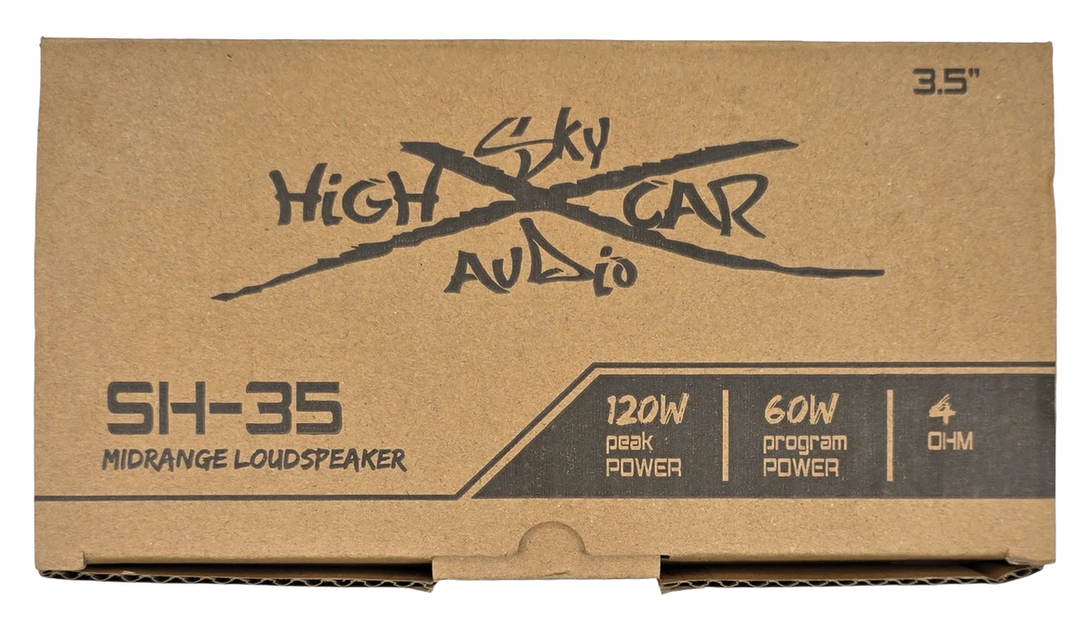 Sky High Car Audio SHCA 3.5" Midrange Speaker – 1" Voice Coil 4 Ohm (Pair) - Sold by Audio Sellerz