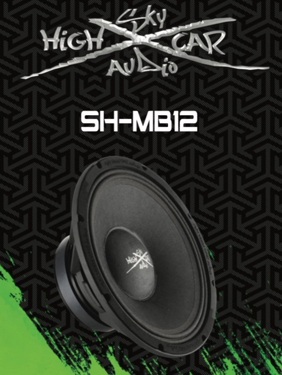Sky High Car Audio SHCA Pro Audio MB12 – 12" Midbass Loudspeaker 1000 Watts 8 Ohm (Single) - Sold by Audio Sellerz