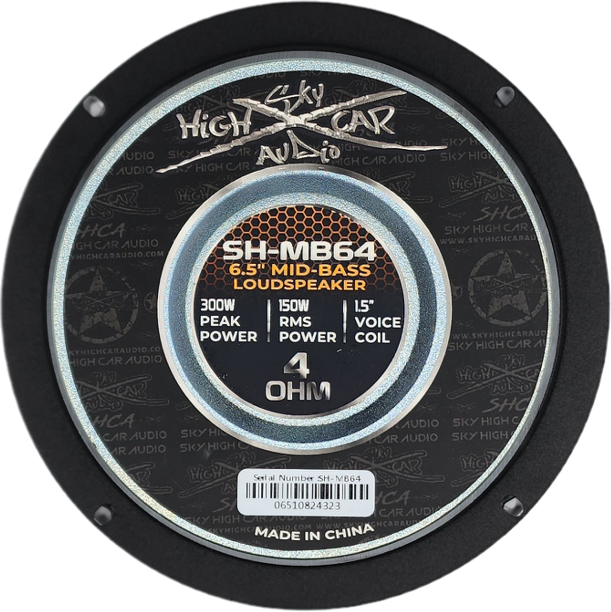 Sky High Car Audio SHCA Pro Audio MB64 – 6.5” Mid-Bass Loudspeaker w/ 1.5” Voice Coil (Single) - Sold by Audio Sellerz