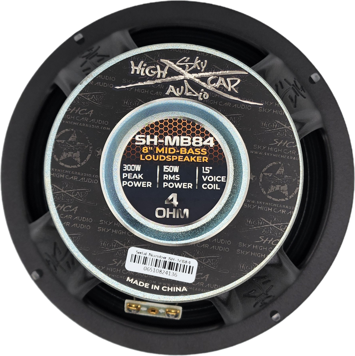Sky High Car Audio SHCA Pro Audio MB84 – 8” Mid-Bass Loudspeaker w/ 1.5” Voice Coil (Single) - Sold by Audio Sellerz