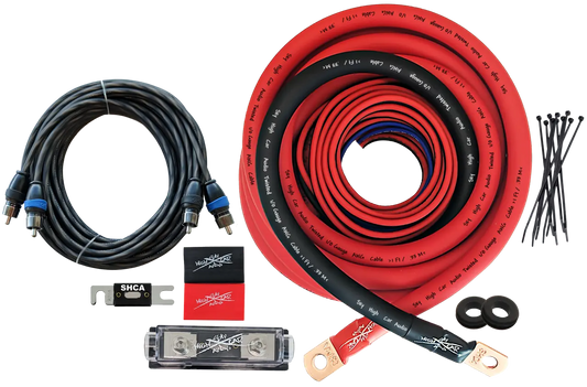 Sky High Car Audio 1/0 CCA Amp Kit.