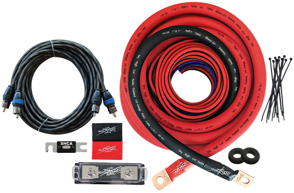 Sky High Car Audio 1/0 CCA Amp Kit.