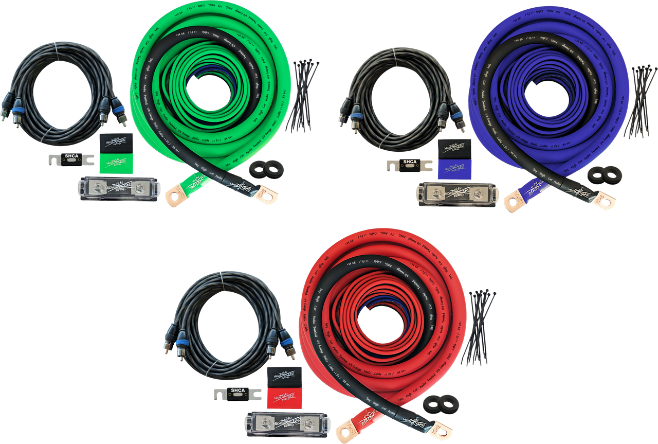 Sky High Car Audio 1/0 CCA Amp Kit.