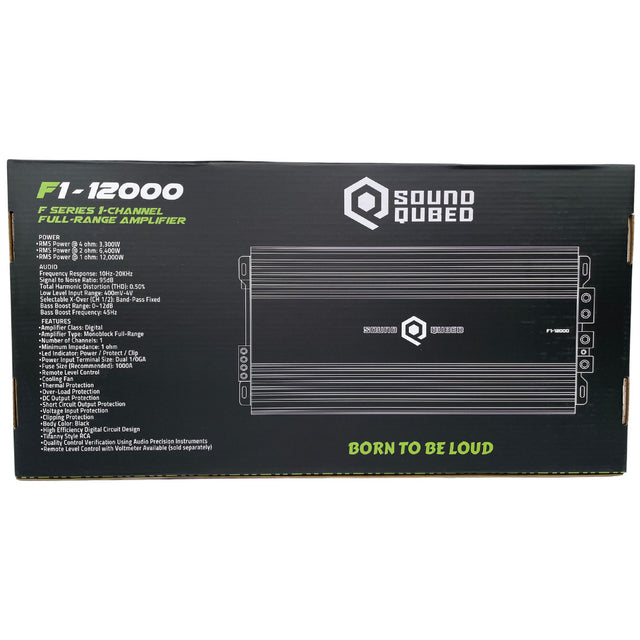 SoundQubed 12,000 Watts F1-12000 Full Bridge Mono block Amplifier - Sold by Audio Sellerz