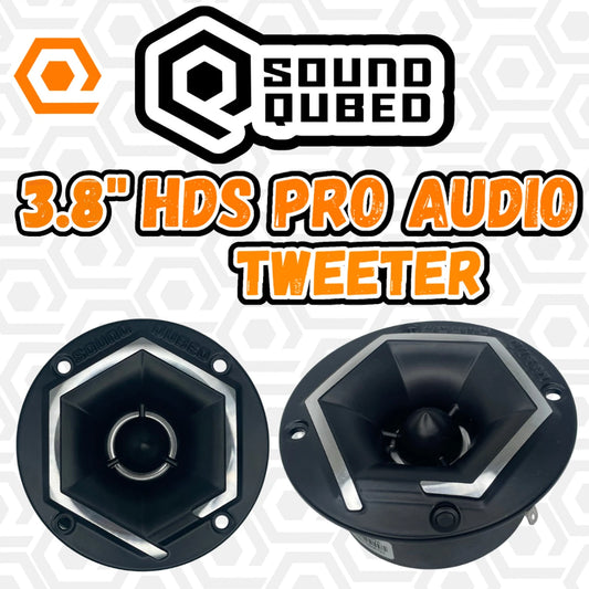 SoundQubed 3.8" HDS-PAT1 Q-Shaped Pro Audio Tweeter Pair - Sold by Audio Sellerz